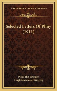 Couverture_Selected Letters Of Pliny (1911)