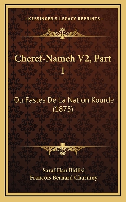Couverture_Cheref-Nameh V2, Part 1