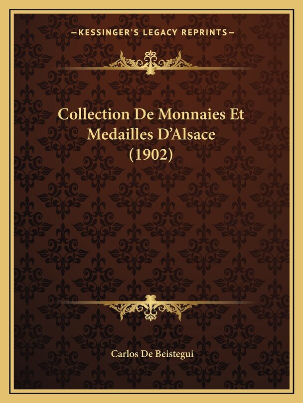 Front cover_Collection De Monnaies Et Medailles D'Alsace (1902)