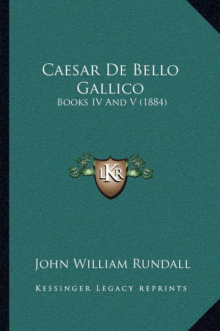 Front cover_Caesar De Bello Gallico