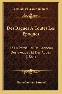 Front cover_Des Bagues A Toutes Les Epoques