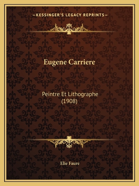 Front cover_Eugene Carriere