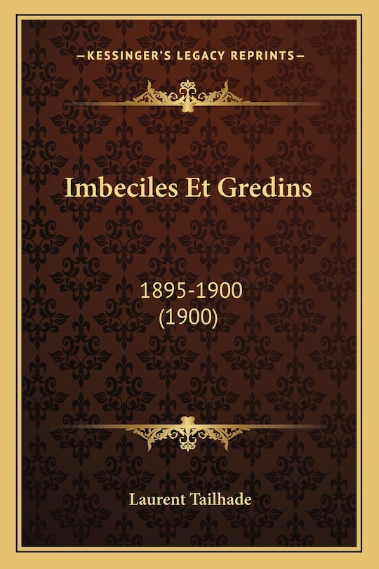 Front cover_Imbeciles Et Gredins