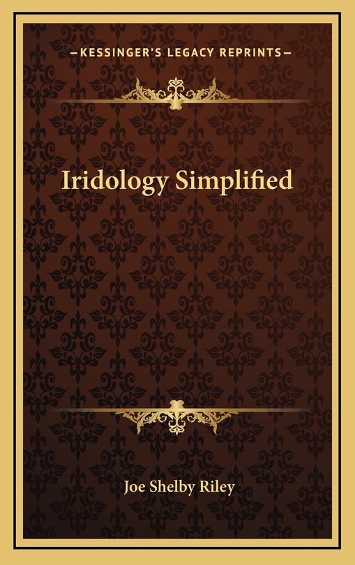 Front cover_Iridology Simplified