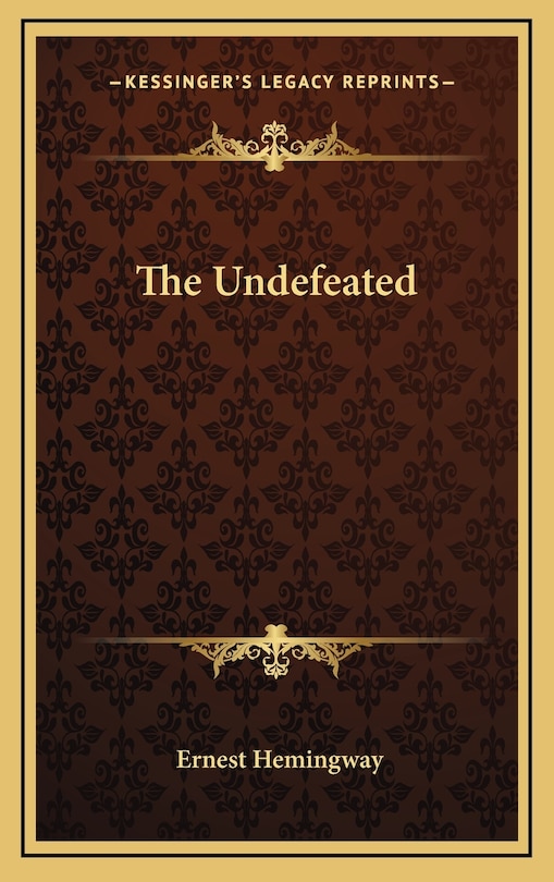 Front cover_The Undefeated