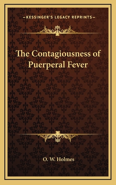 Front cover_The Contagiousness of Puerperal Fever