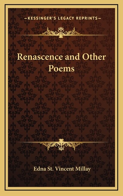 Front cover_Renascence and Other Poems
