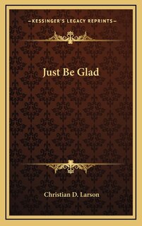 Front cover_Just Be Glad