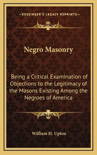 Couverture_Negro Masonry