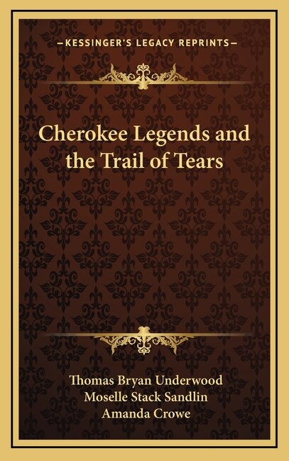 Front cover_Cherokee Legends and the Trail of Tears