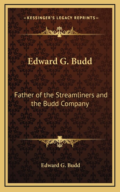 Couverture_Edward G. Budd
