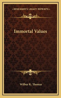 Front cover_Immortal Values