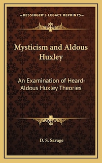 Couverture_Mysticism and Aldous Huxley