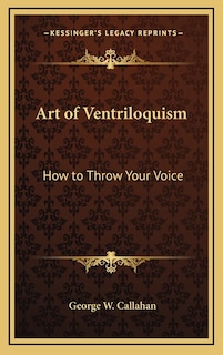 Couverture_Art of Ventriloquism