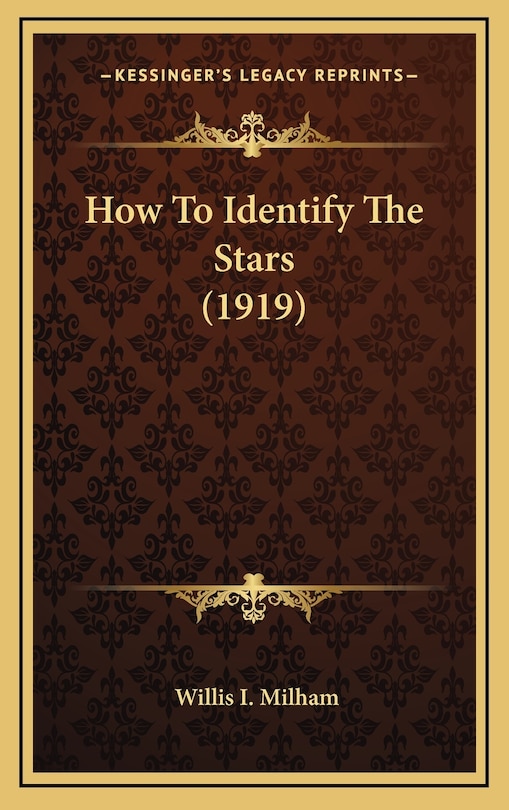 Front cover_How To Identify The Stars (1919)