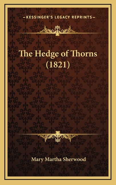 Front cover_The Hedge of Thorns (1821)