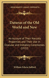 Front cover_Daturas of the Old World and New
