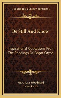 Front cover_Be Still And Know