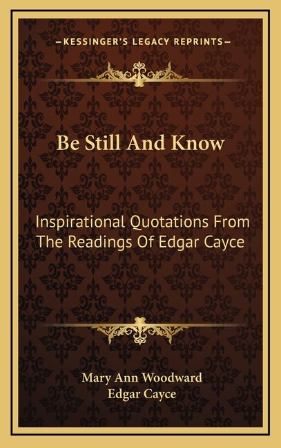Front cover_Be Still And Know
