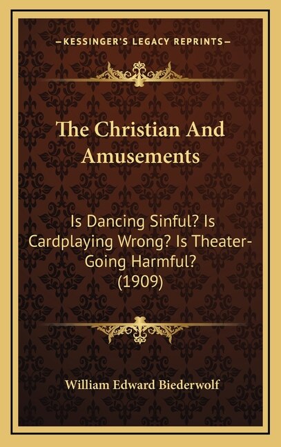 Couverture_The Christian And Amusements