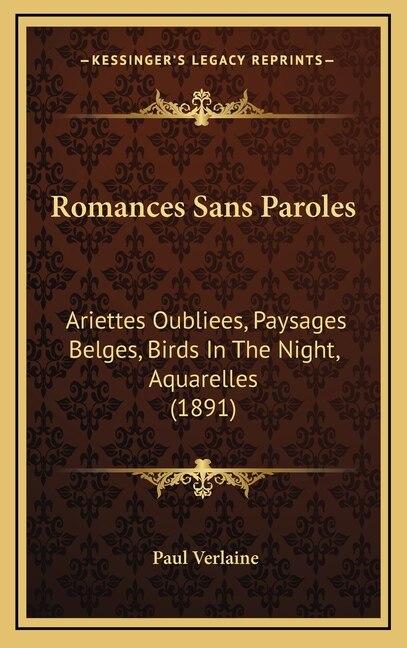 Front cover_Romances Sans Paroles