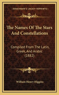 Front cover_The Names Of The Stars And Constellations