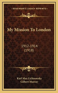 Front cover_My Mission To London