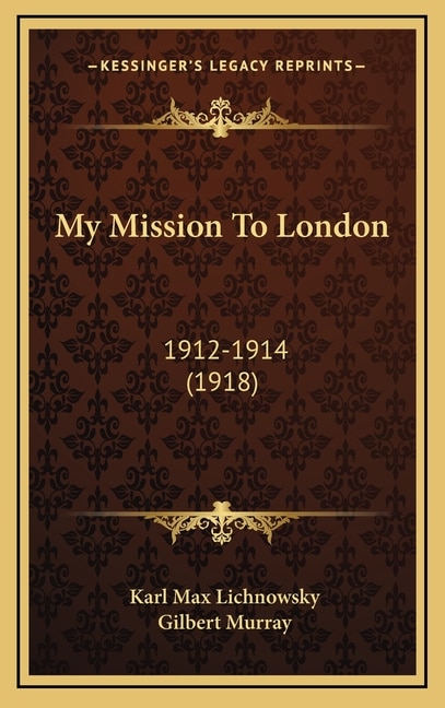 Front cover_My Mission To London