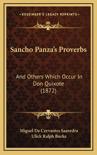 Couverture_Sancho Panza's Proverbs