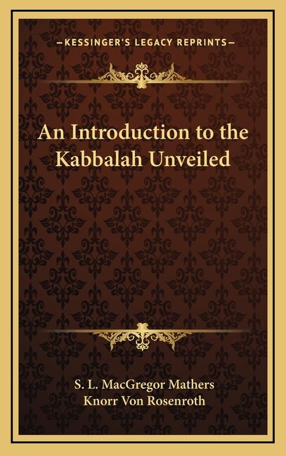 Front cover_An Introduction to the Kabbalah Unveiled