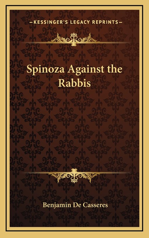 Front cover_Spinoza Against the Rabbis