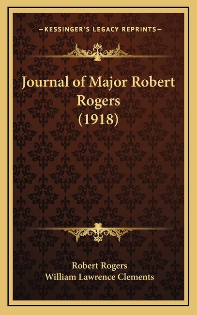 Couverture_Journal of Major Robert Rogers (1918)