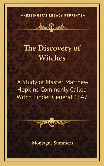 Front cover_The Discovery of Witches