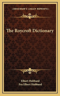 Couverture_The Roycroft Dictionary
