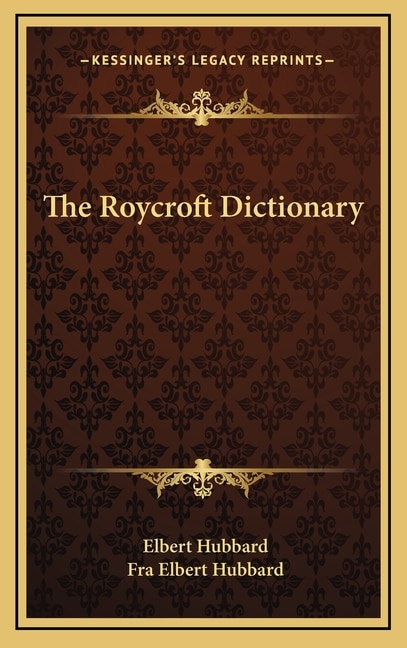 Couverture_The Roycroft Dictionary