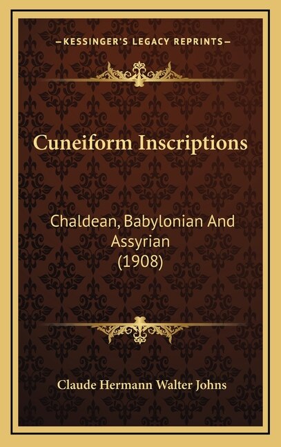 Front cover_Cuneiform Inscriptions