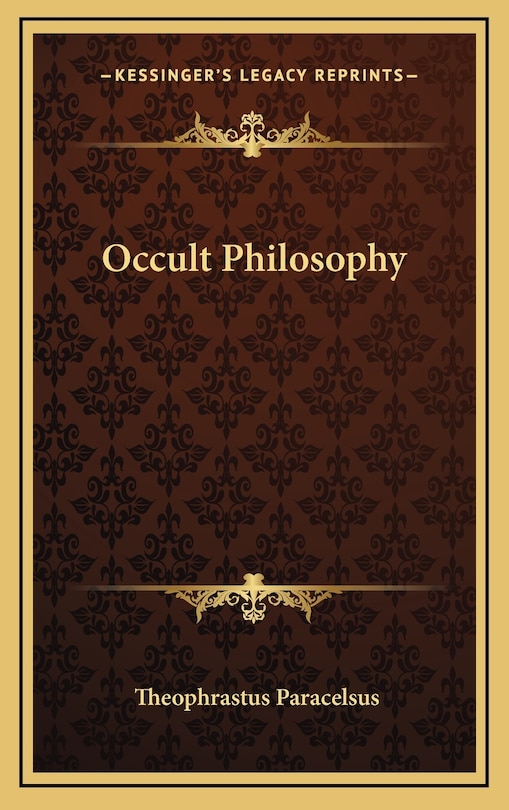 Front cover_Occult Philosophy