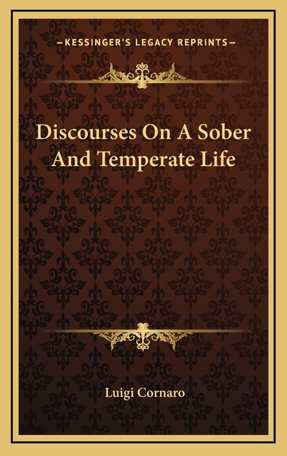 Front cover_Discourses On A Sober And Temperate Life
