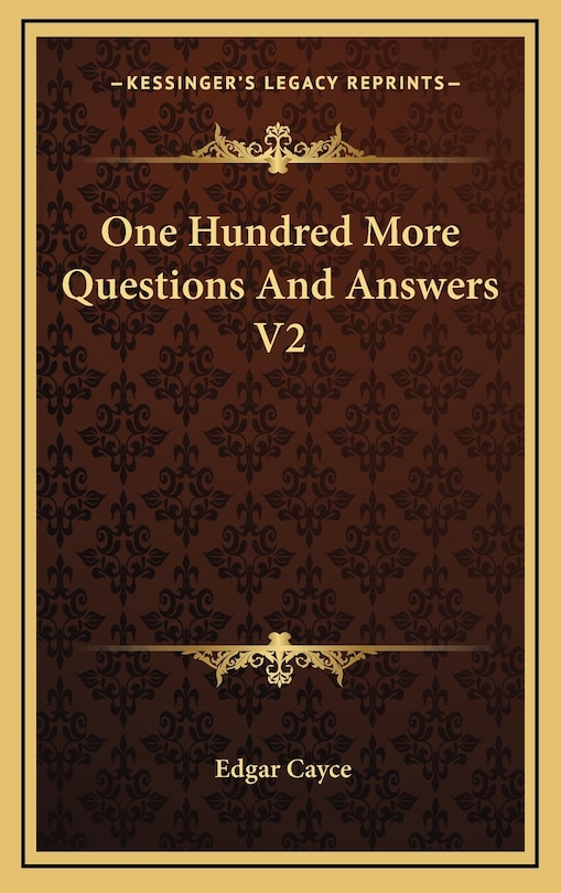 Couverture_One Hundred More Questions And Answers V2