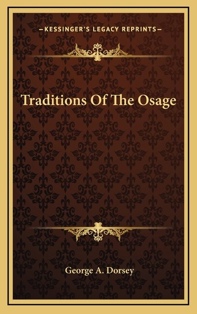 Front cover_Traditions Of The Osage