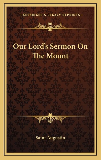 Front cover_Our Lord's Sermon On The Mount