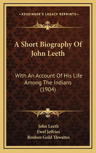Couverture_A Short Biography Of John Leeth