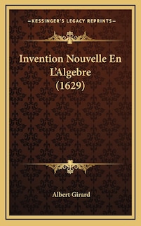 Front cover_Invention Nouvelle En L'Algebre (1629)