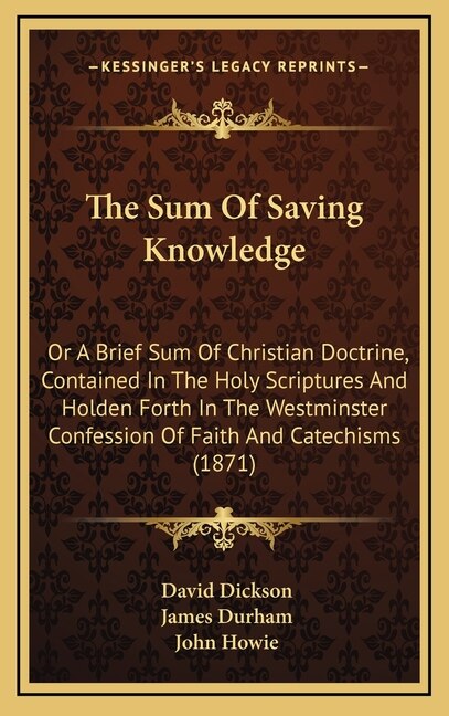 Couverture_The Sum Of Saving Knowledge