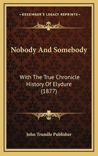 Couverture_Nobody And Somebody