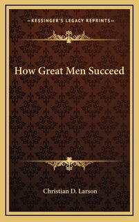 Front cover_How Great Men Succeed