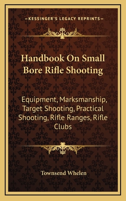 Front cover_Handbook On Small Bore Rifle Shooting