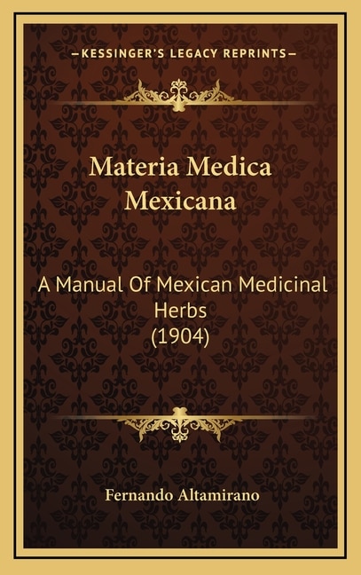 Couverture_Materia Medica Mexicana