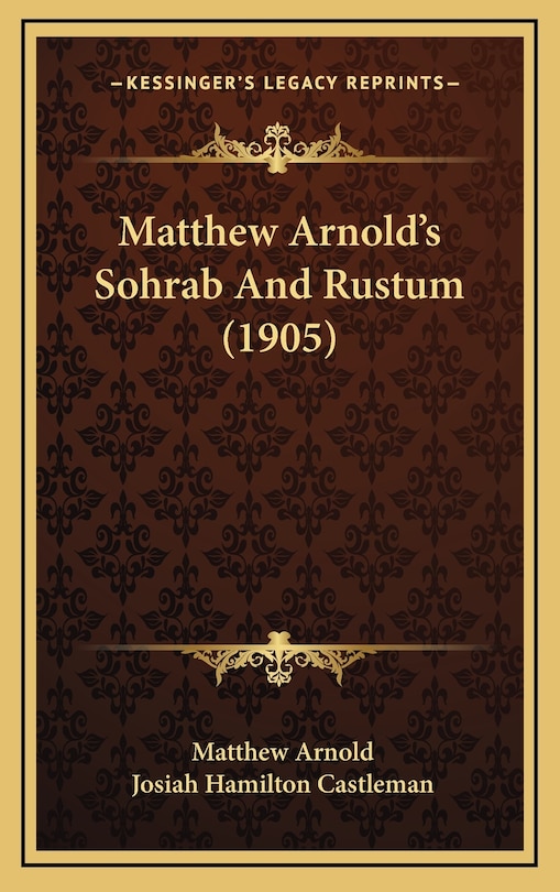 Couverture_Matthew Arnold's Sohrab And Rustum (1905)