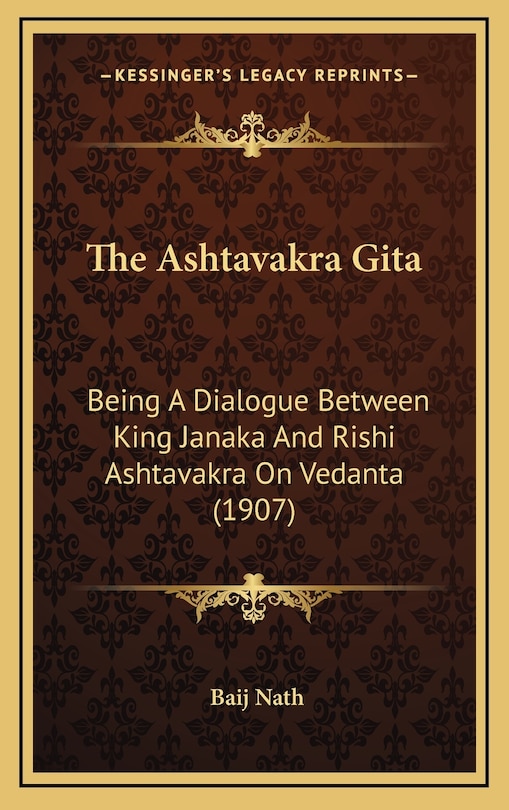Front cover_The Ashtavakra Gita